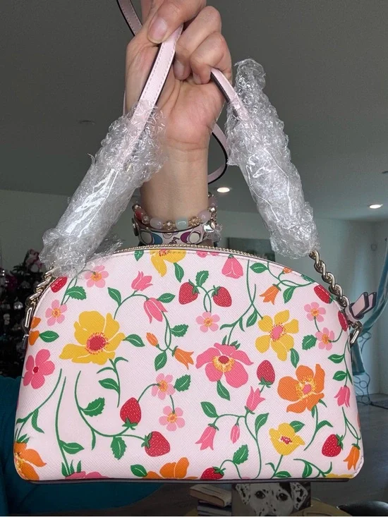 Kate Spade strawberry garden dome crossbody NWOT - Picture 4 of 13
